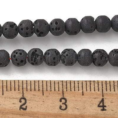 Synthetic Lava Rock Dyed Beads Strands G-H311-08D-03-1