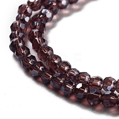 Electroplate Transparent Glass Beads Strands EGLA-A035-T3mm-A15-1