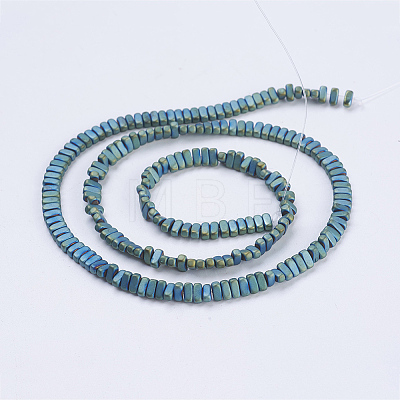 Electroplate Non-magnetic Synthetic Hematite Beads Strands G-J382-2x4x2mm-A-F-1