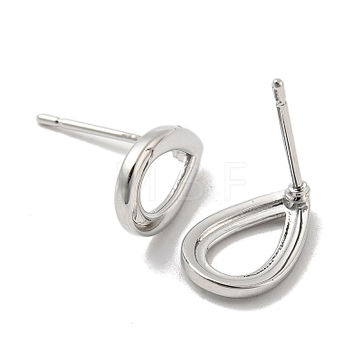 Brass Stud Earrings EJEW-B035-12P-1