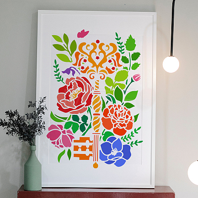 Plastic Drawing Painting Stencils Templates DIY-WH0396-588-1