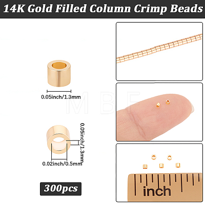 3Bags Brass Crimp Beads KK-BBC0026-10C-1