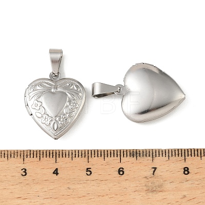 316 Stainless Steel Locket Pendants STAS-K321-23P-1