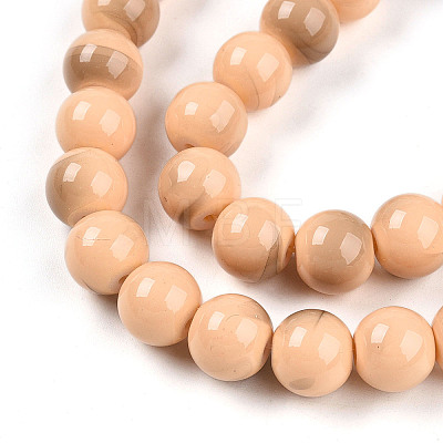 Baking Paint Glass Beads X1-DGLA-N013-10mm-07-1