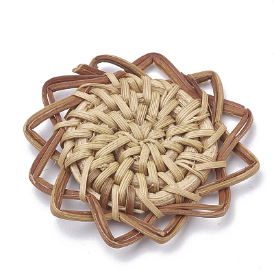 Handmade Reed Cane/Rattan Woven Pendants X-WOVE-Q075-06-1