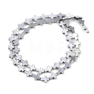 Electroplated Synthetic Non-magnetic Hematite Beads Strands G-K375-F01-01-1