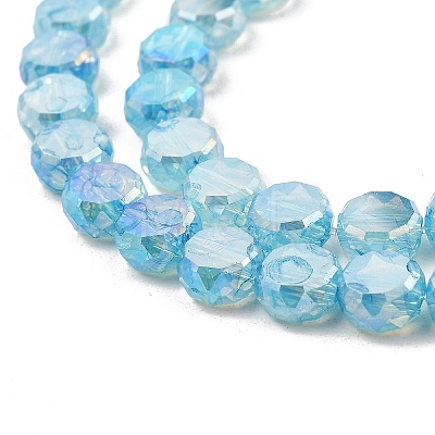Imitation Jade Glass Beads Strands GLAA-P058-05A-05-1