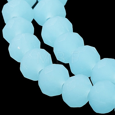 Imitation Jade Solid Color Glass Beads Strands EGLA-A034-J2mm-MD04-1