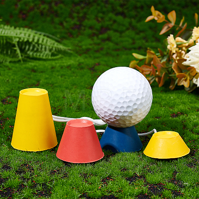 CHGCRAFT 4 Sets Plastic Golf Tee Set AJEW-CA0001-67-1