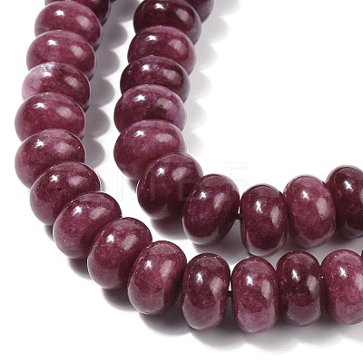 Dyed Natural White Jade Beads Strands G-G107-A19-01-1