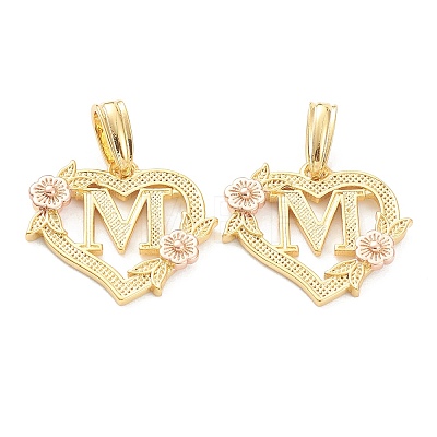 Real 18K Gold Plated Brass  Pendants KK-J042-43G-M-1