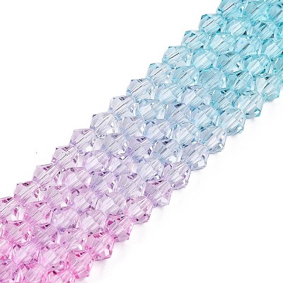 Baking Painted Glass Bead Strands DGLA-A039-T4mm-A05-1