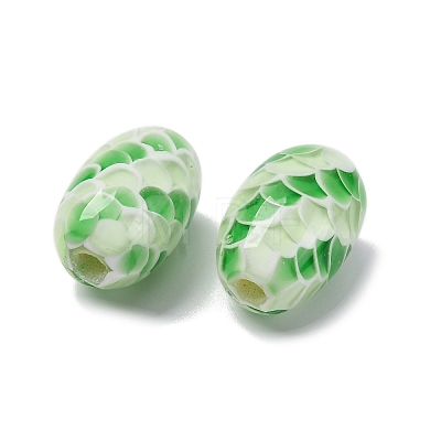 Two Tone Handmade Lampwork Beads LAMP-K042-01A-1