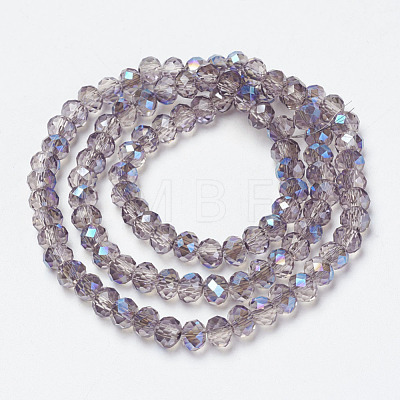 Electroplate Glass Beads Strands EGLA-A034-T4mm-I11-1