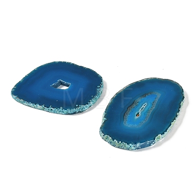Natural Druzy Agate Slice Cabochons G-F826-E02-1