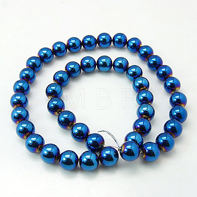 Non-Magnetic Synthetic Hematite Beads Strands G-C019-10mm-1