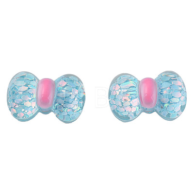 Transparent Epoxy Resin Cabochons CRES-N034-50A-1