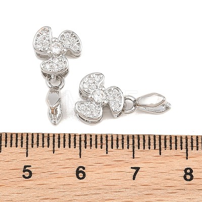 SHEGRACE Brass Micro Pave Cubic Zirconia Ice Pick Pinch Bails XGRQ5K901-828P-1