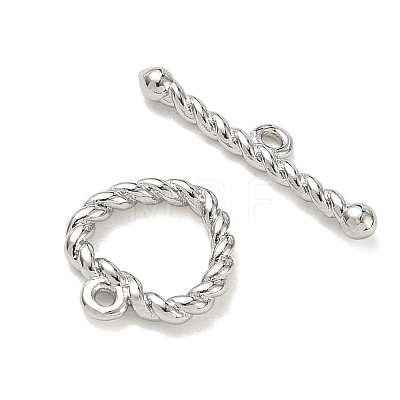 Brass Toggle Clasps KK-CBA42CA-01D-P-1