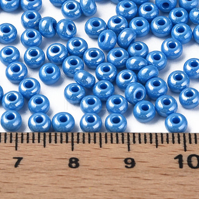 6/0 Czech Opaque Glass Seed Beads SEED-N004-003D-18-1