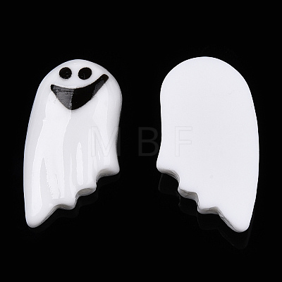 Halloween Opaque Resin Cabochons RESI-T055-07-1