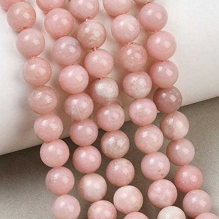 Natural Pink Opal Beads Strands GG-CBAA3AB-04-6mm-1