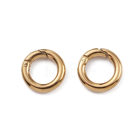 Ion Plating(IP) 304 Stainless Steel Spring Gate Rings STAS-G309-03G-1