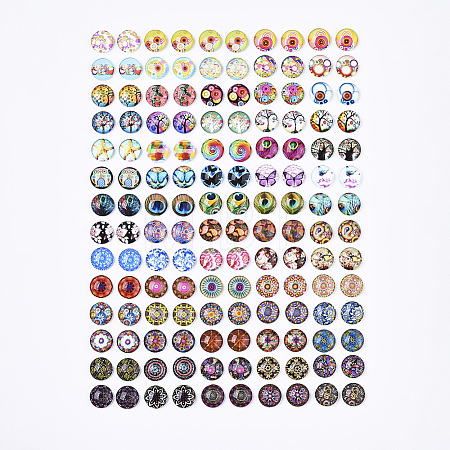 Glass Cabochons GGLA-R040-12mm-06-1