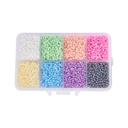 Mixed 12/0 Round Glass Seed Beads SEED-PH0006-2mm-03-1