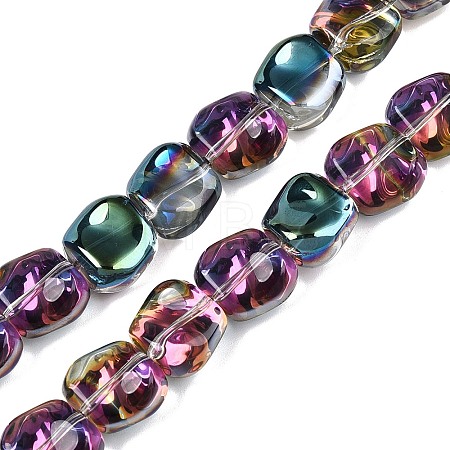Electroplate Glass Beads Strands EGLA-N012-07V-1