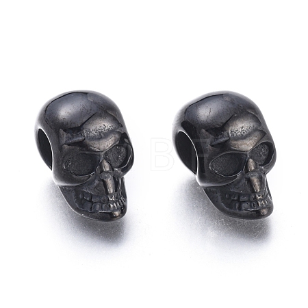 Halloween Ion Plating(IP) 304 Stainless Steel European Beads STAS-F243-43B-1