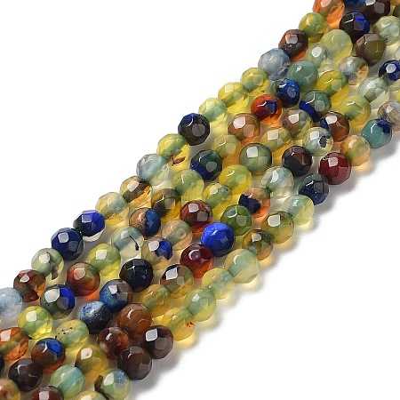 Natural Agate Beads Strands G-Q1000-01B-1