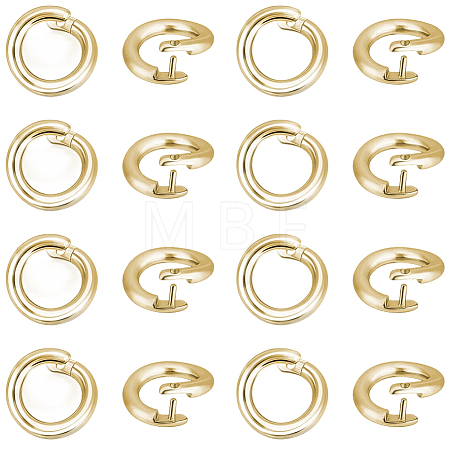 50Pcs Brass Open Jump Rings KK-BBC0027-90A-1