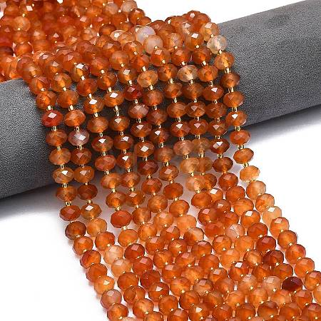 Natural Carnelian Beads Strands G-P573-A53-01-1