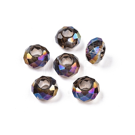 Transparent Glass European Beads GPDL-N005-D14mm-A17-1
