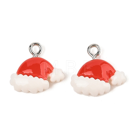 Christmas Theme Opaque Resin Pendants RESI-S08-02D-1
