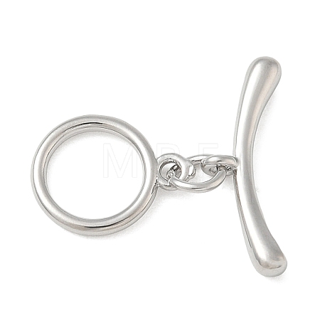 Brass Toggle Clasps KK-CBAFC6C-07E-P-1