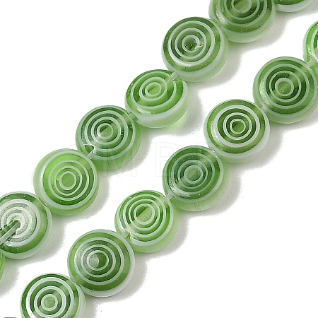 Handmade Lampwork Beads Strands LK-R004-51B-1