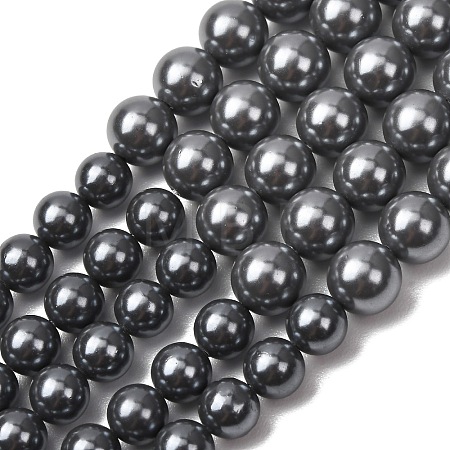 Electroplated Shell Pearl Graduated Beads Strands SH-CBA8E5B-03-1