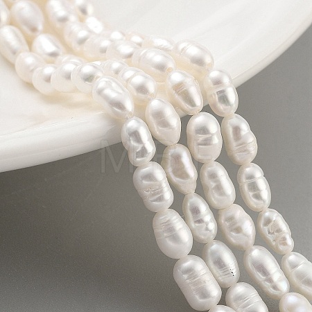 Natural Cultured Freshwater Pearl Beads Strands PEAR-P062-04C-1