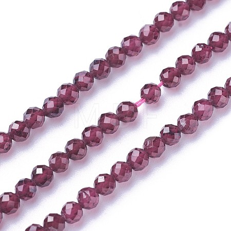 Natural Garnet Beads Strands G-F619-17A-4mm-1
