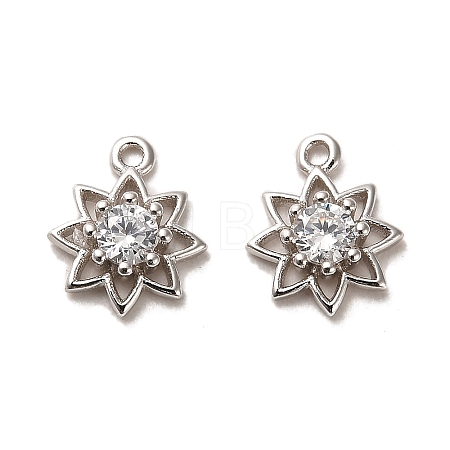 Rhodium Plated 925 Sterling Silver Pendant STER-H110-19P-1