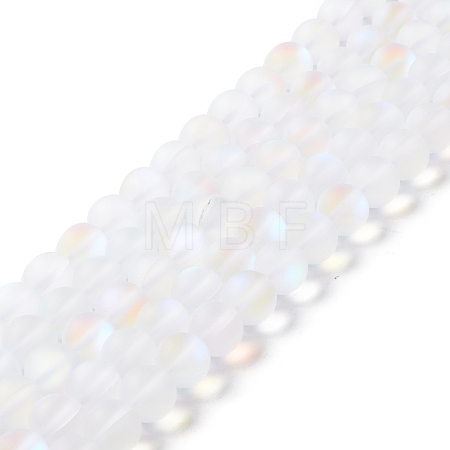 Synthetic Moonstone Beads Strands G-E573-01C-08-1