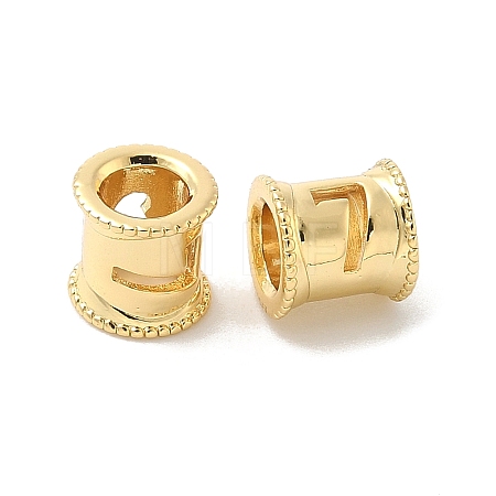 Brass European Beads KK-B166-01G-7-1