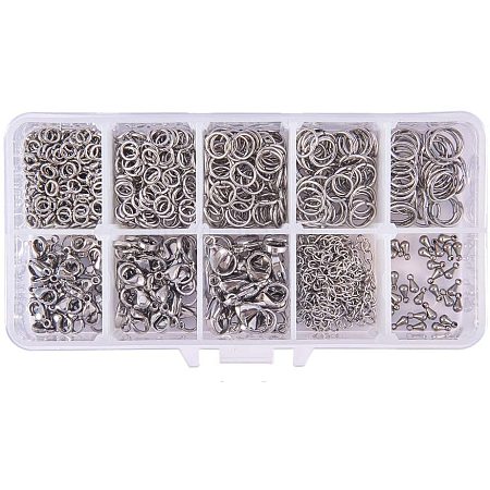 304 Stainless Steel Lobster Claw Clasps STAS-PH0018-03-1