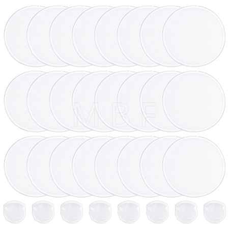 50Pcs Nylon Foldable Flying Disc or Fan with Storage Bag Assortment AJEW-BC0008-88B-1