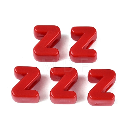 Opaque Acrylic European Beads OACR-M027-01Z-03-1