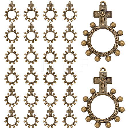 26Pcs Tibetan Style Alloy Pendants TIBEP-UN0001-28AB-1