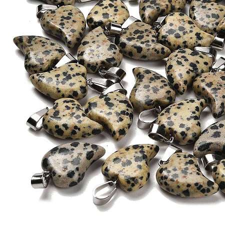 Natural Dalmatian Jasper Pendants G-B127-11P-02-1