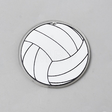 Printed Acrylic Pendants OACR-WH20008-08E-1